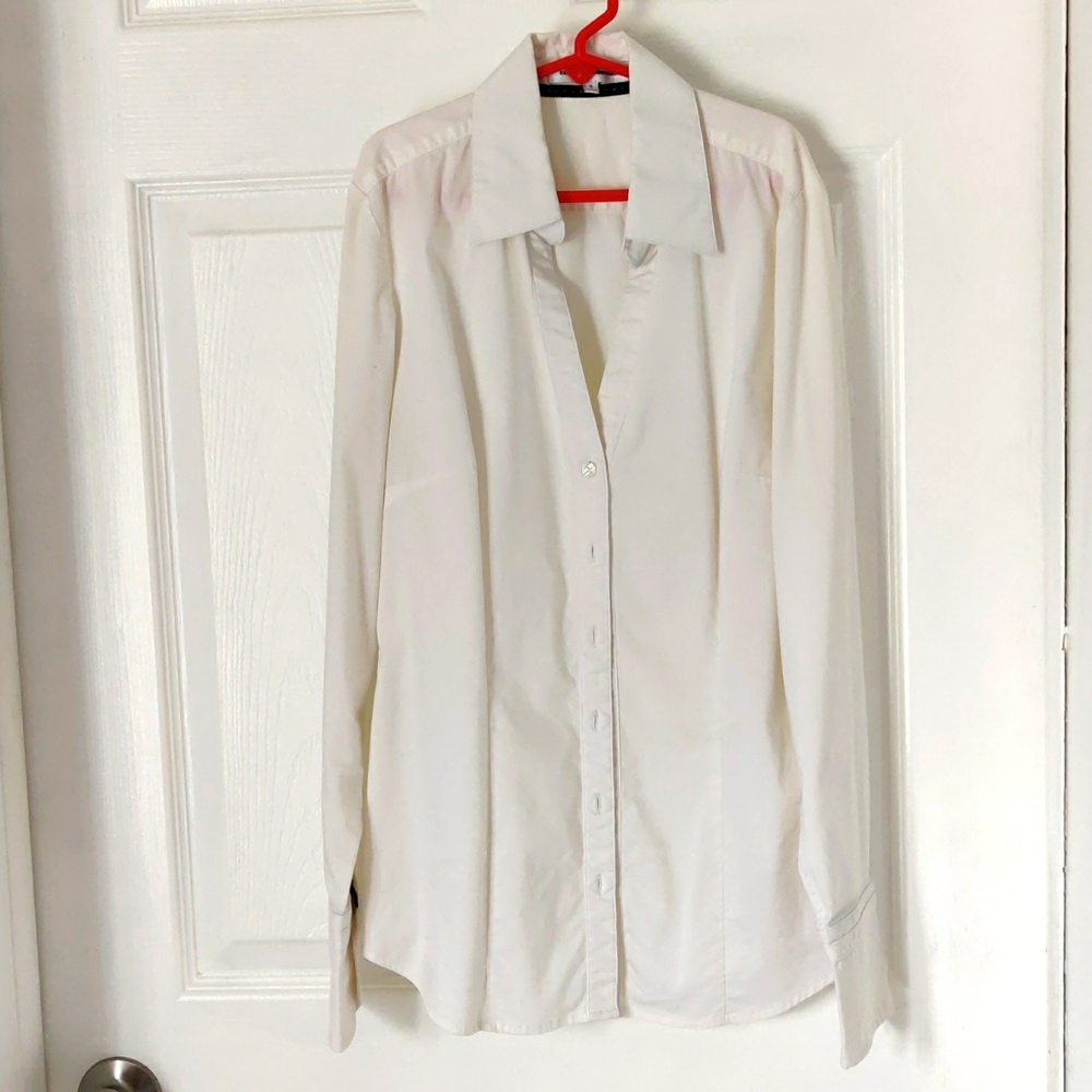 Express white blouse small
